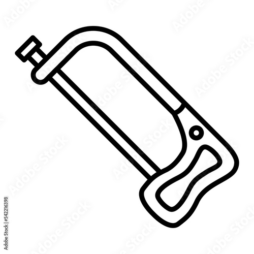 Handsaw Line Icon