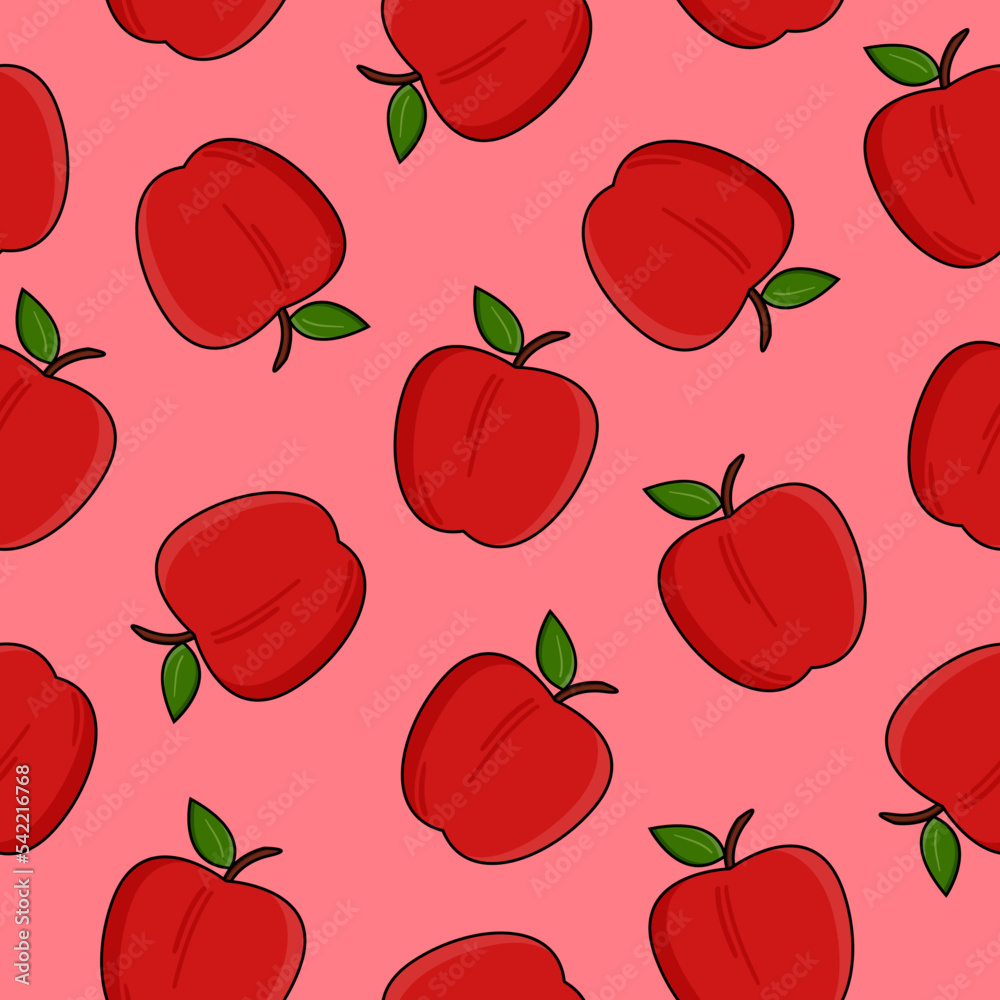 Apple seamless pattern apple background Apple seamless pattern apple background