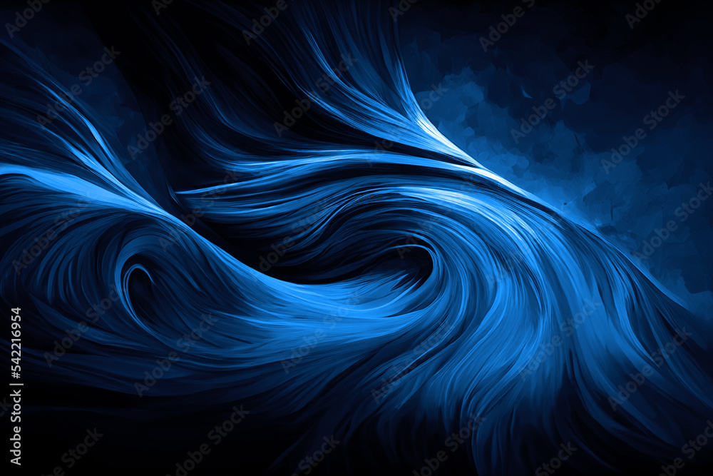 Blue background texture, wavy pattern design , icy windy and curvy illustration winter art
