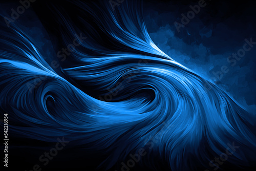 Blue background texture, wavy pattern design , icy windy and curvy illustration winter art © Musashi_Collection