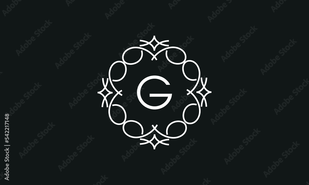 Universal logo template with letter G in the center. Vector monogram (symbol, emblem, ornament, business sign) Universal logo template with letter G in the center. Vector monogram (symbol, emblem, ornament, business sign)