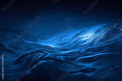 Blue background texture, wavy pattern design , icy windy and curvy illustration winter art  © Musashi_Collection