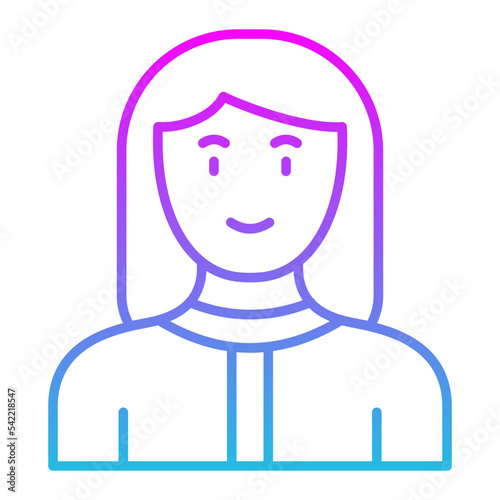 Massage Therapist Line Gradient Icon