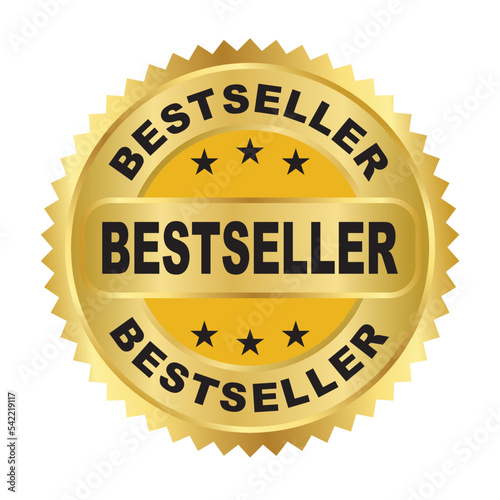 Bestseller business vector icon isolated on white background. bestseller badge. bestseller. bestseller sign.