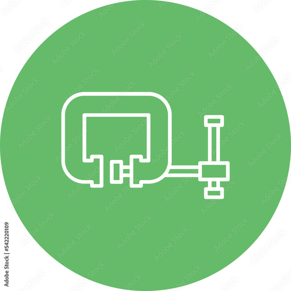 Clamp Multicolor Circle Line Inverted Icon Clamp Multicolor Circle Line Inverted Icon