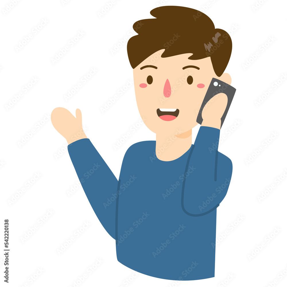 Office workers speaking on mobile phones Office workers speaking on mobile phones