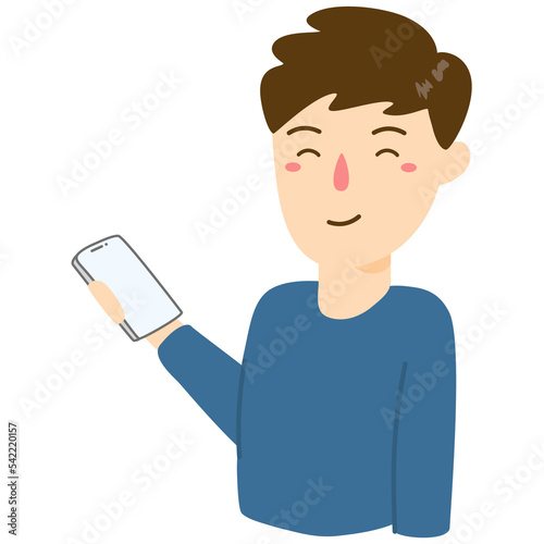 People talk on phone illustration