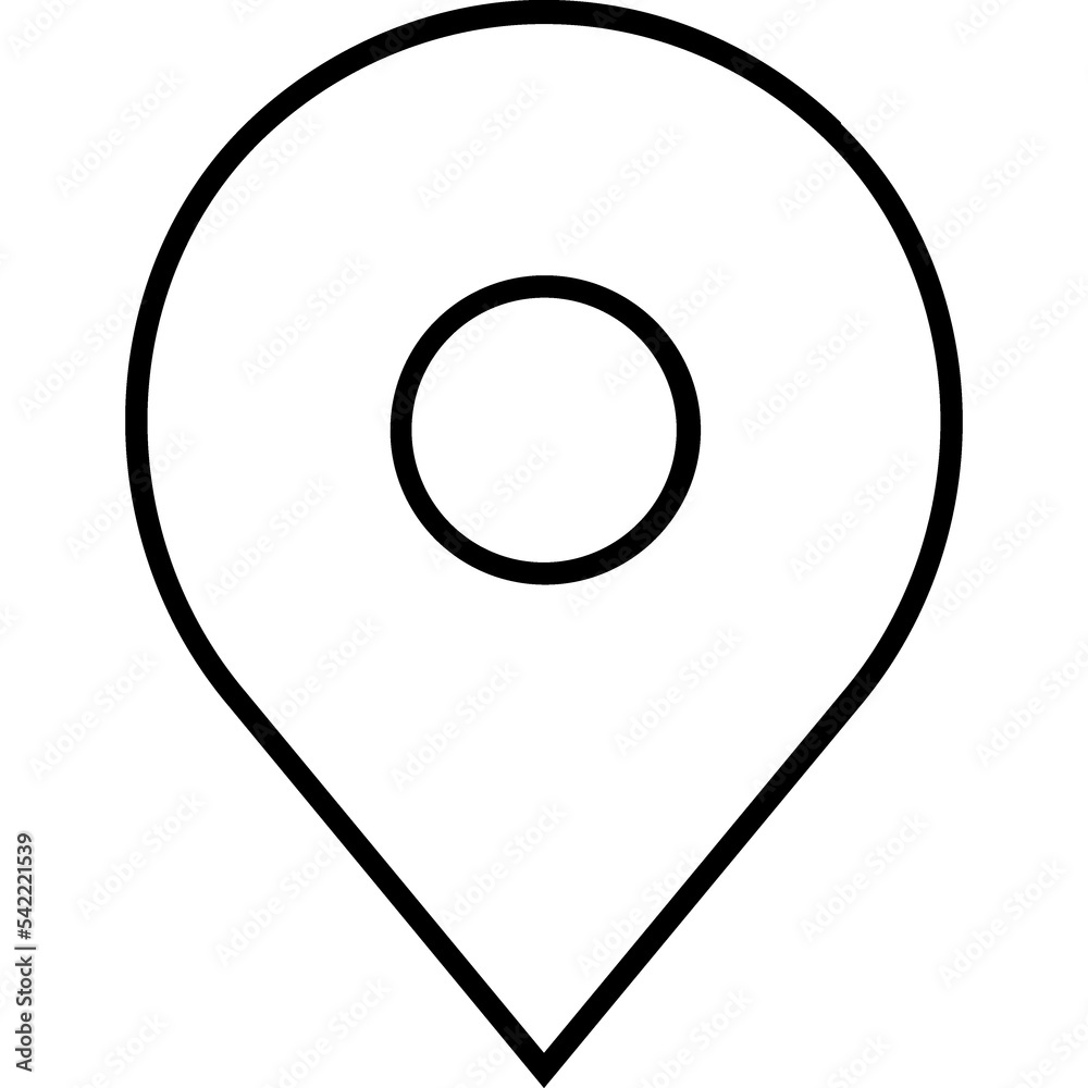 Location pin, navigator icon Location pin, navigator icon