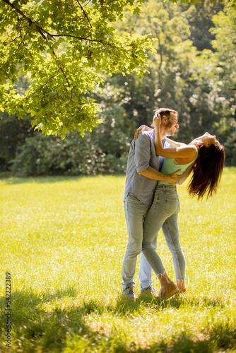 Happy young couple in love ...