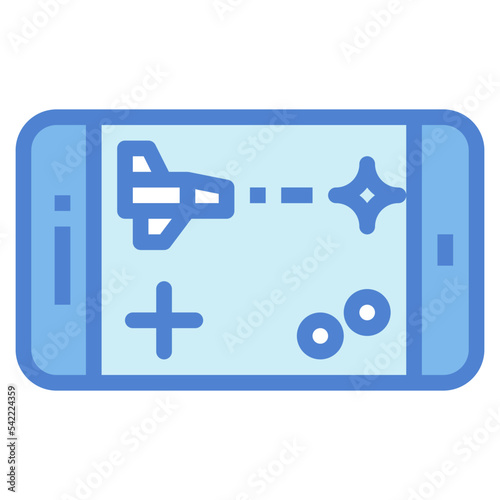 mobile game two tone icon style