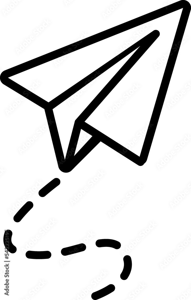 Paper plane, messenger icon. Send message Paper plane, messenger icon. Send message
