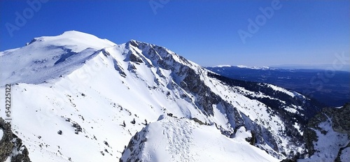 Uludag snow mountain peak photo