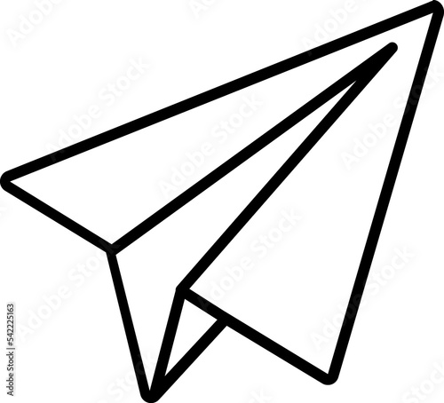 Paper plane, messenger icon. Send message photo