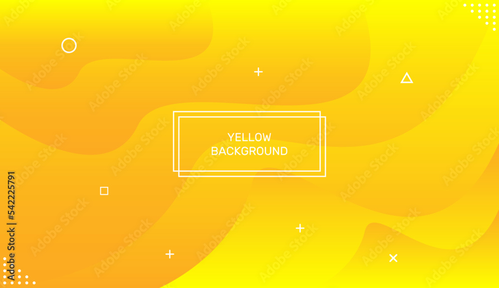Obraz premium Yellow gradient background in modern style. Creative illustration for poster, brochure, landing, page, cover, ad, promotion. Eps10 vector