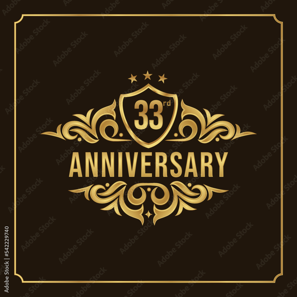 Collection of isolated anniversary logo numbers 1 to 1 million with ribbon vector illustration | Happy anniversary 33th