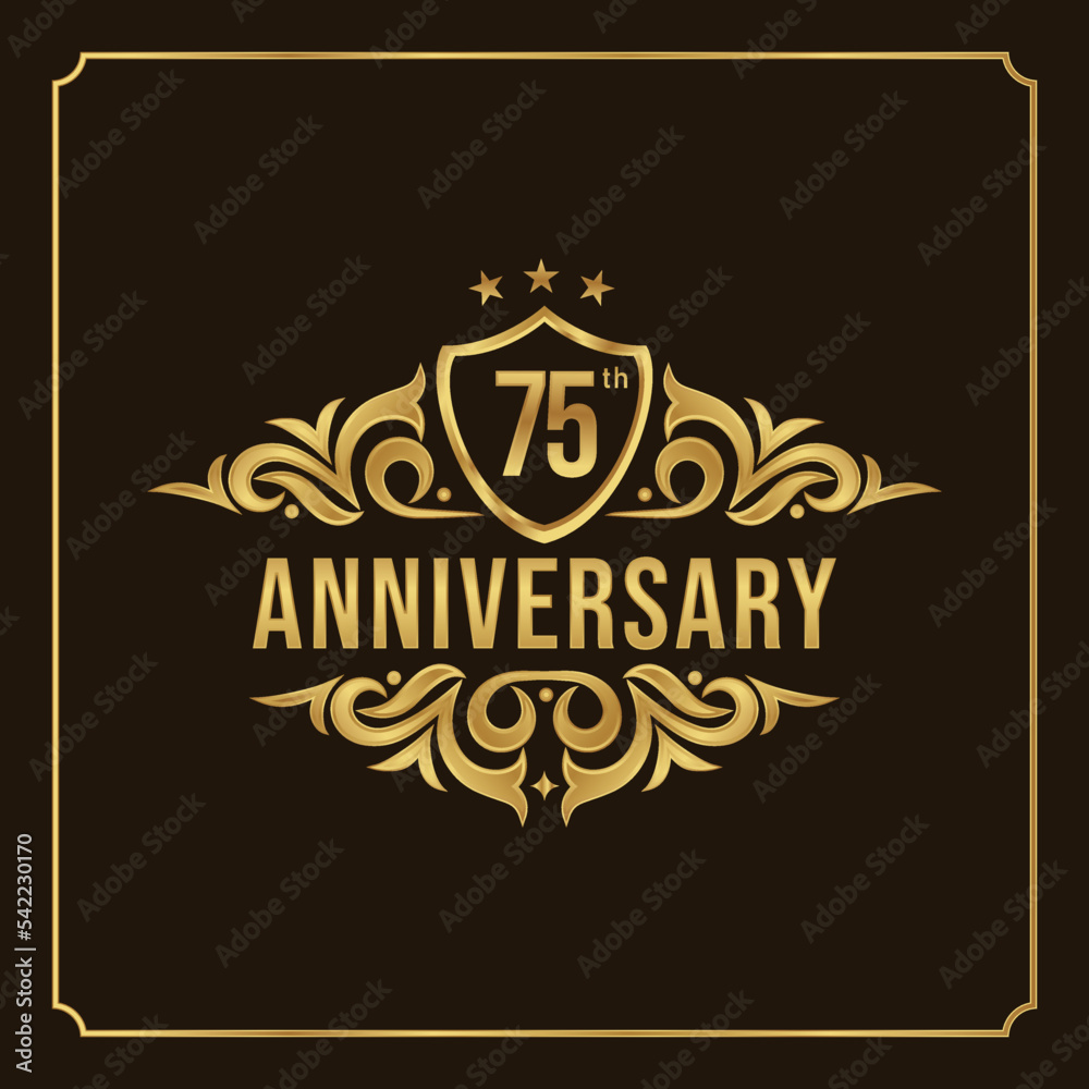 Collection of isolated anniversary logo numbers 1 to 1 million with ribbon vector illustration | Happy anniversary 75th