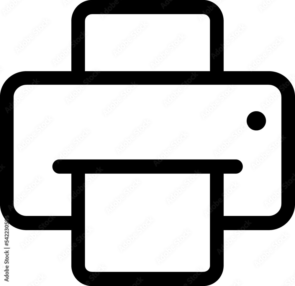 Printer line icon Printer line icon
