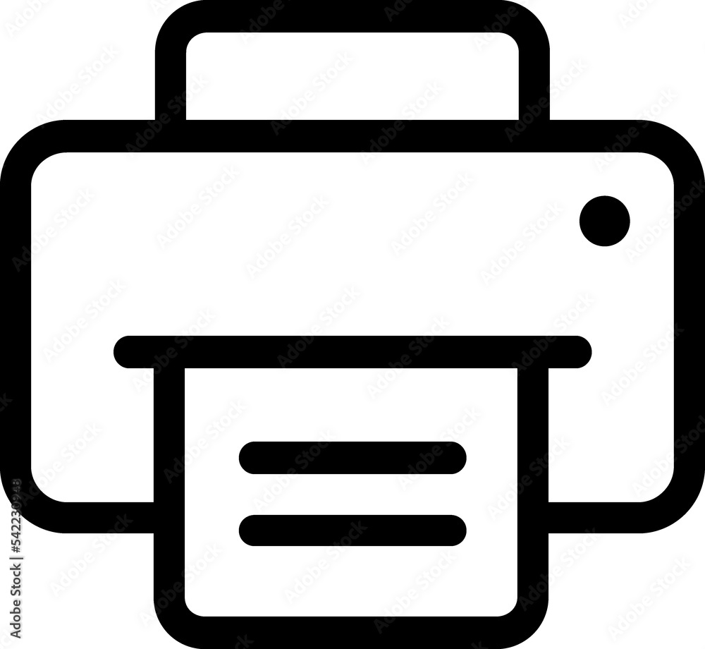 Printer line icon Printer line icon