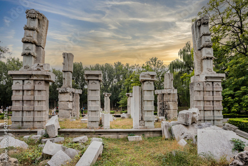 Square exterior of the ruins of Beijing Yuanmingyuan photo