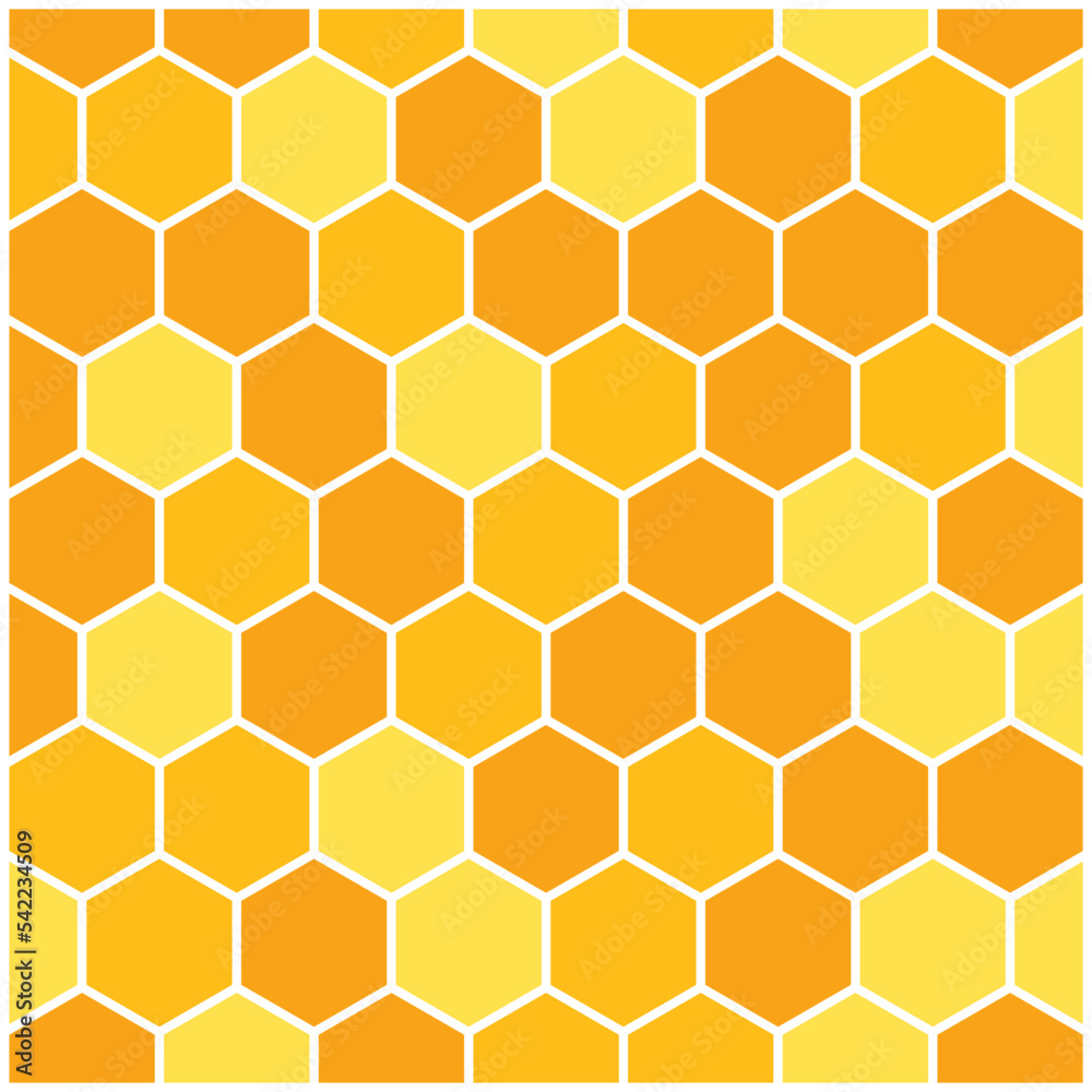 Honeycomb design template illustration (Honey) 