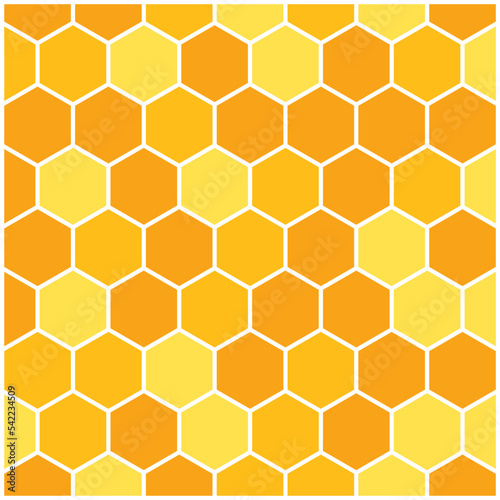 Honeycomb design template illustration (Honey) 