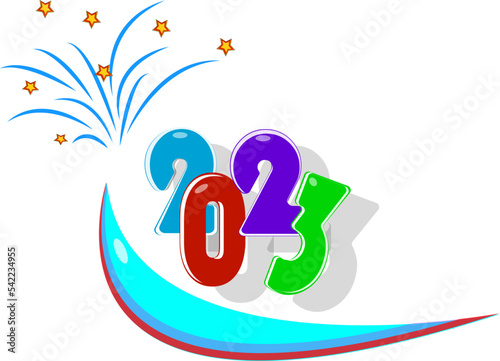 happy new years greeting : 2023