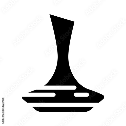 decanter wine glyph icon vector. decanter wine sign. isolated symbol illustration