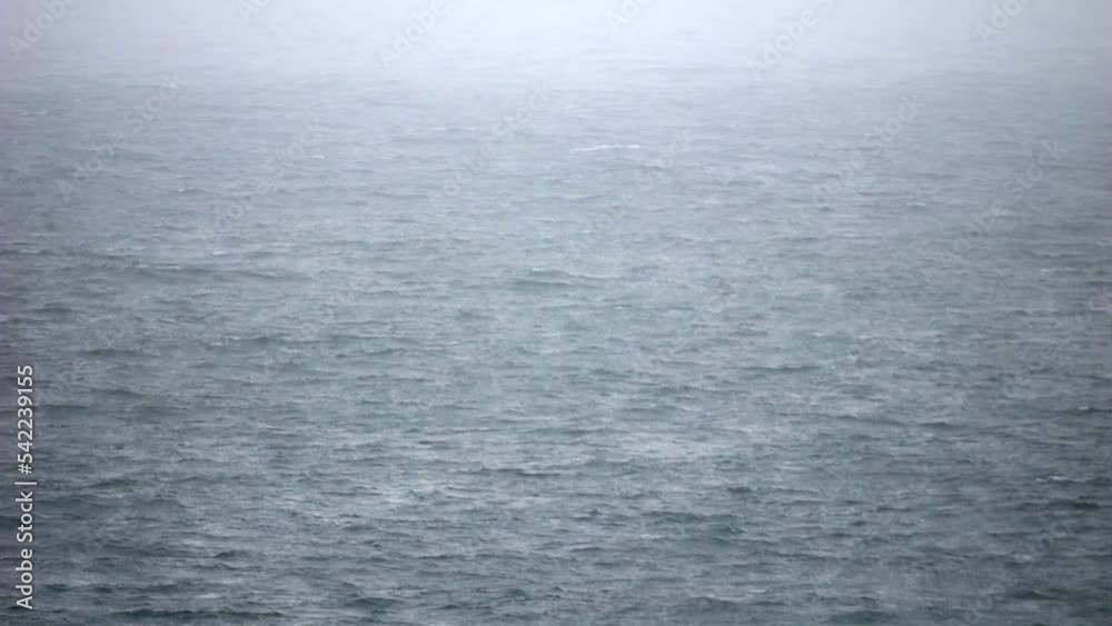 Rough sea waves during rain and storms. Rough sea waves during rain and storms.