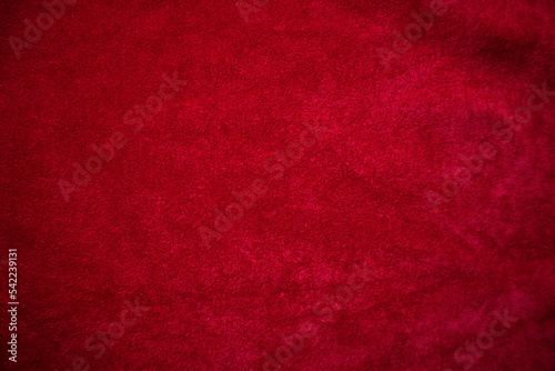 Fényképezés red velvet fabric texture used as background
