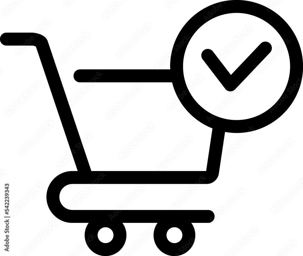 Internet shopping, e-commerce, market linear symbol Internet shopping, e-commerce, market linear symbol