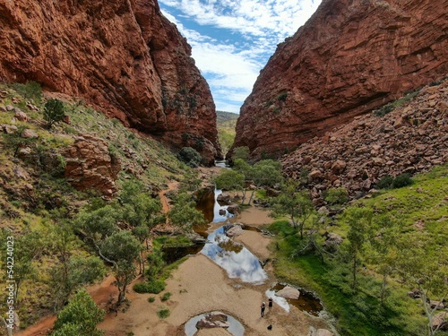 Geological formation the Standley Chasm in Northern Territory, Australia photo