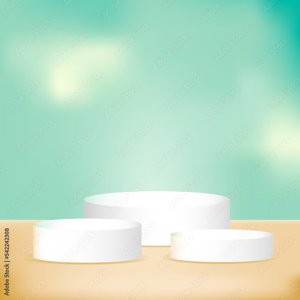 3D rendering scene with podium and abstract background. podium for cosmetic product presentation. 3D rendering scene with podium and abstract background. podium for cosmetic product presentation.