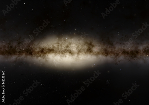 Deep space wallpaper illustration, 3d rendering of nebula