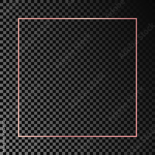 Wallpaper Mural Gold glowing square frame Torontodigital.ca