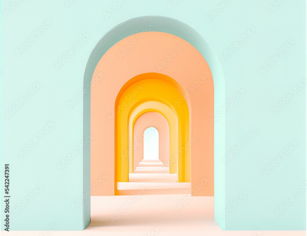 AI-generated digital art of a colorful tablet screen isolated on a black background AI-generated digital art of a colorful tablet screen isolated on a black background