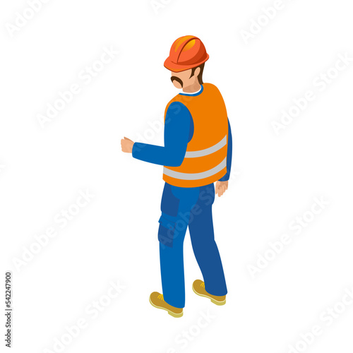 Isometric Builder Illustration