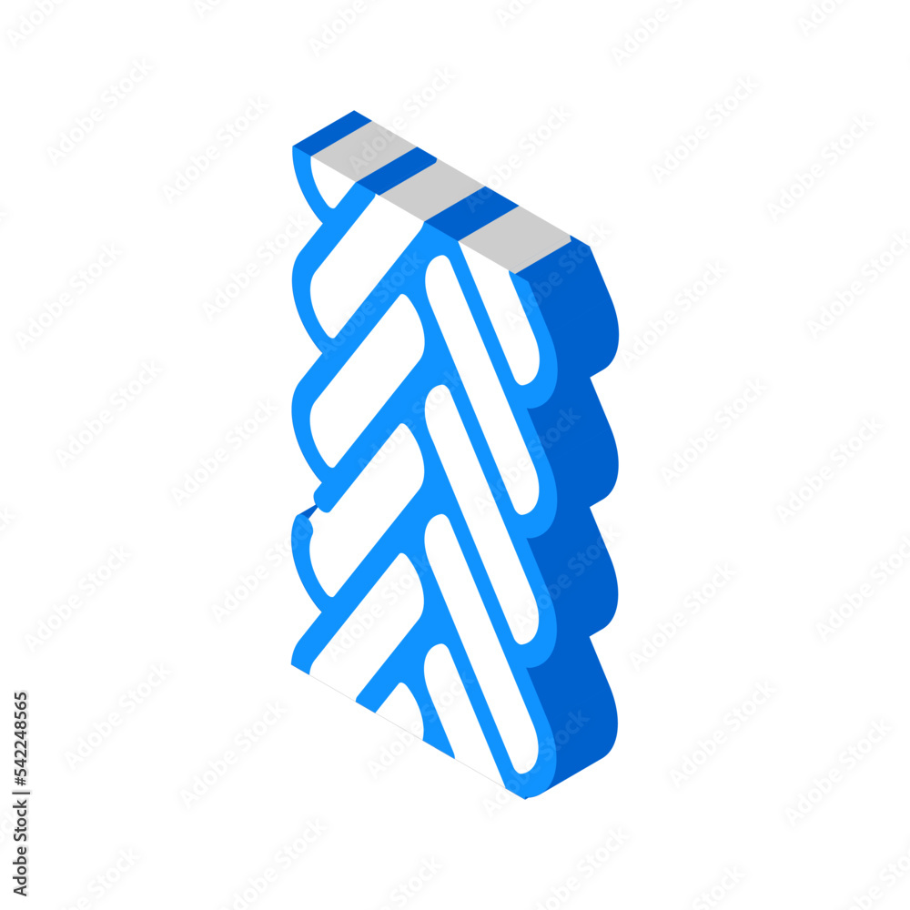 spiga wheat chain isometric icon vector. spiga wheat chain sign. isolated symbol illustration spiga wheat chain isometric icon vector. spiga wheat chain sign. isolated symbol illustration