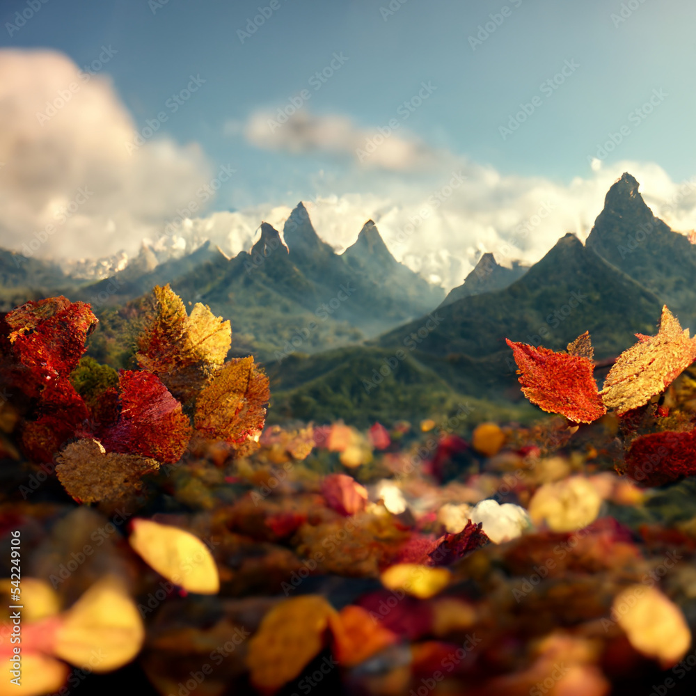 autumn mountain landscape