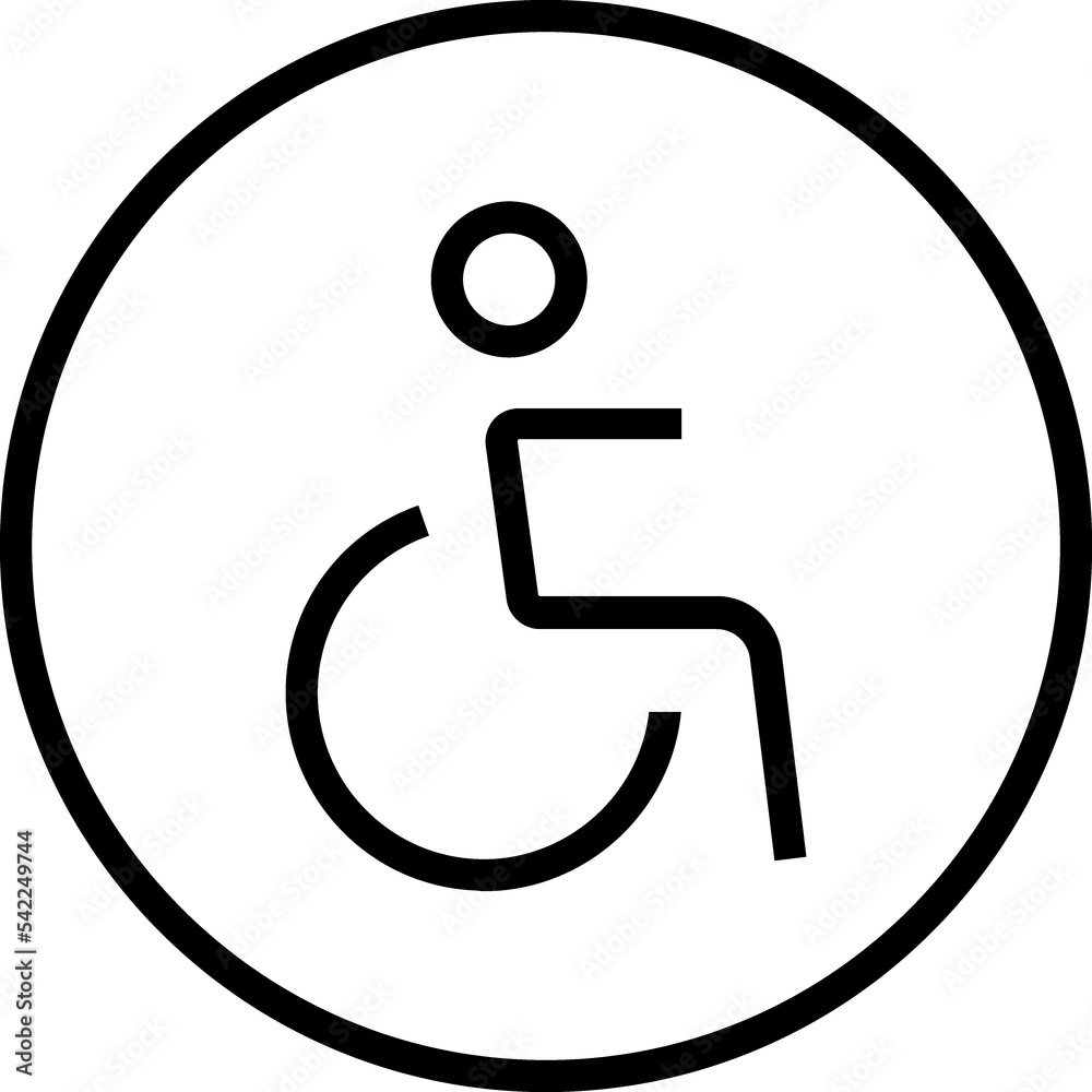 Handicap, wheelchair icon Handicap, wheelchair icon