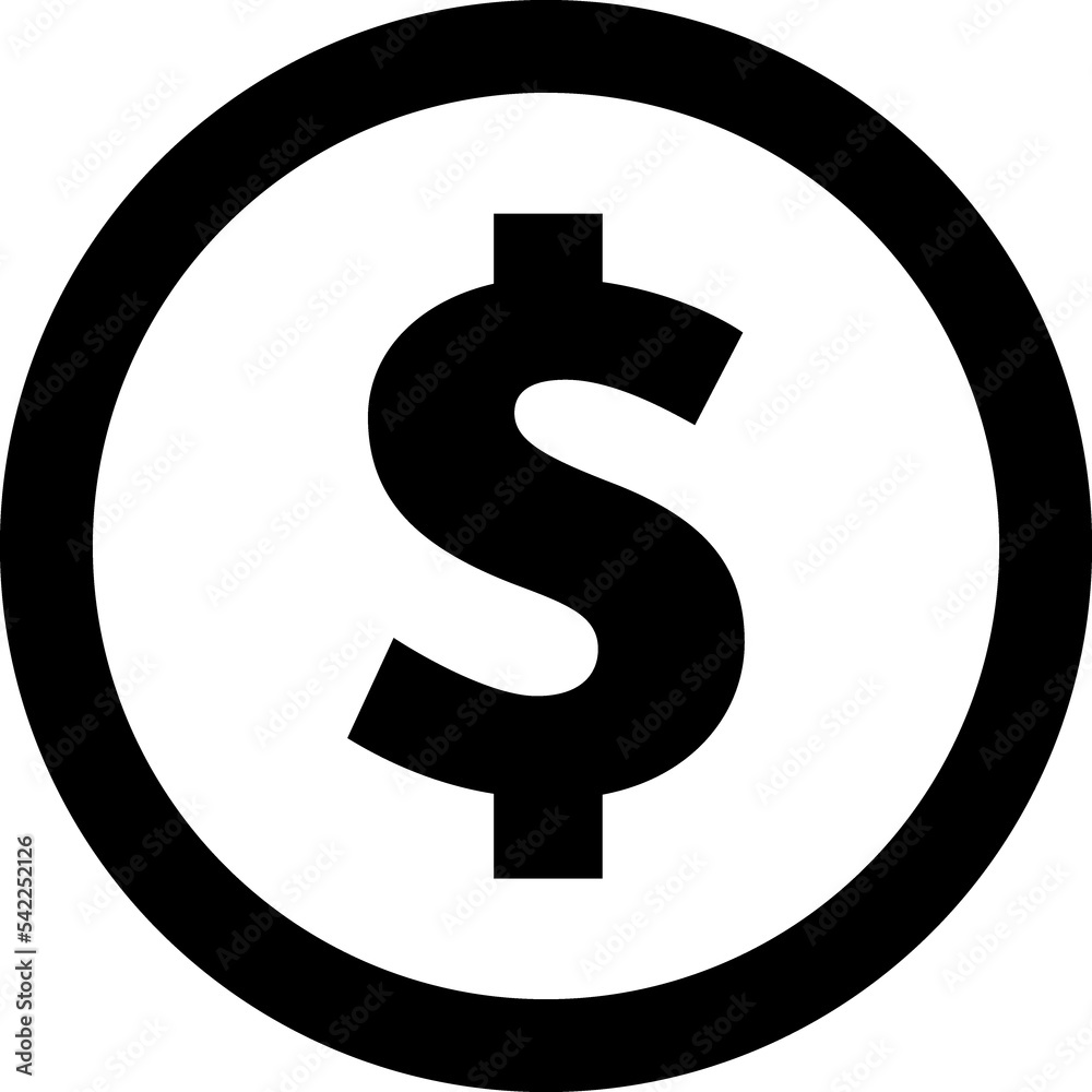 Dollar, money, payment sign Dollar, money, payment sign