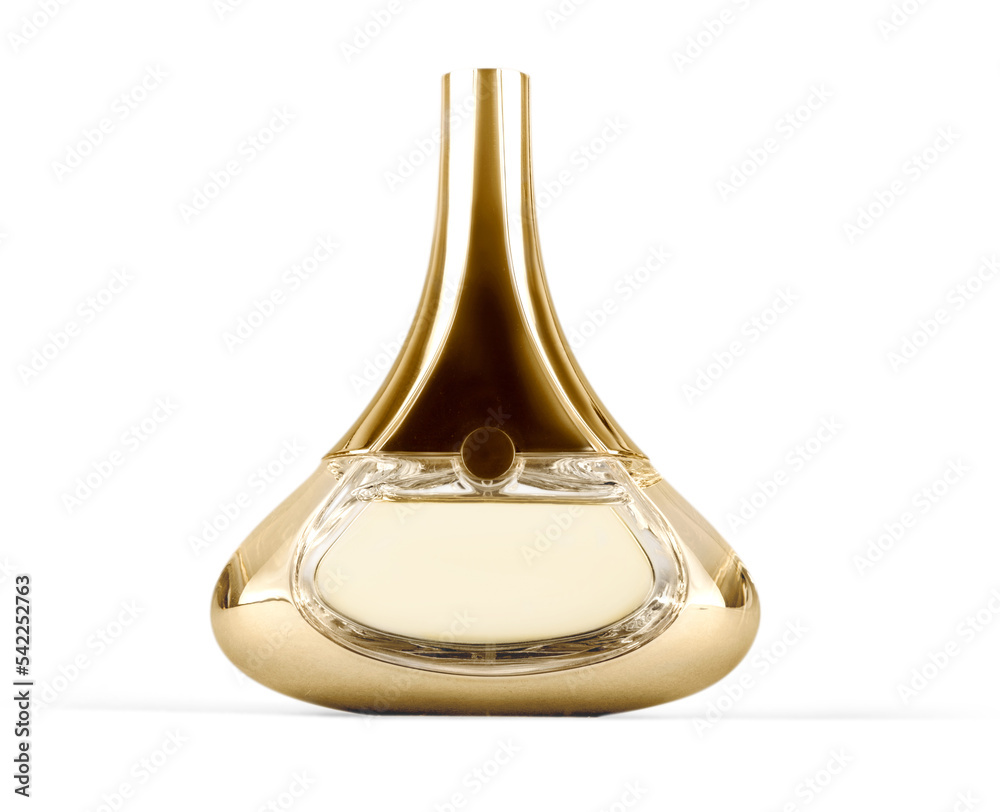Fashion bottle of perfume isolated on white background - obrazy, fototapety, plakaty 