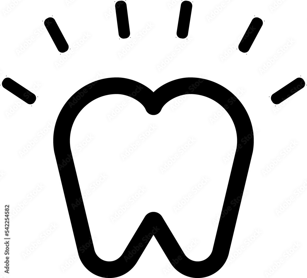 Fototapeta premium Tooth icon dental clinic