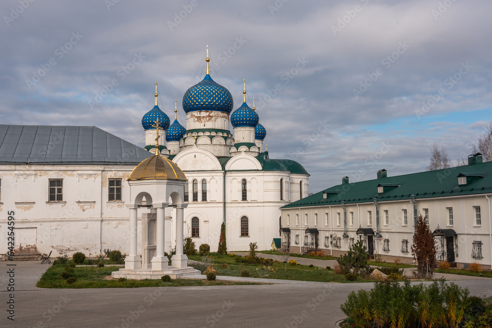 The Epiphany Cathedral in the ancient Russian town of Uglich. Bogoyavlensky Monastery.