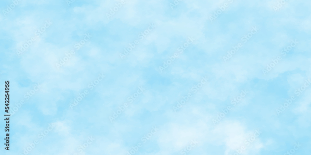Abstract shinny winter seasonal natural cloudy blue sky background, Hand painted watercolor shades sky clouds, Bright blue cloudy sky vector illustration. Abstract shinny winter seasonal natural cloudy blue sky background, Hand painted watercolor shades sky clouds, Bright blue cloudy sky vector illustration.