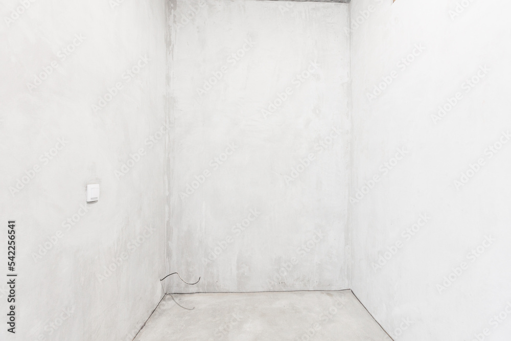 interior of the apartment without decoration in white colors interior of the apartment without decoration in white colors