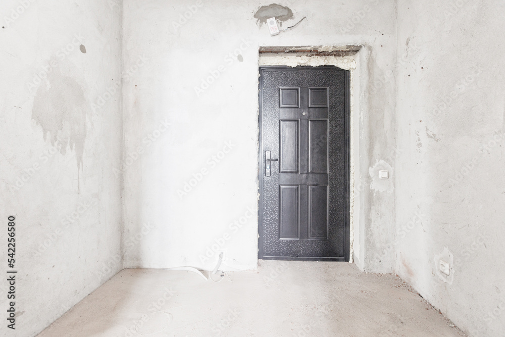 interior of the apartment without decoration in white colors interior of the apartment without decoration in white colors
