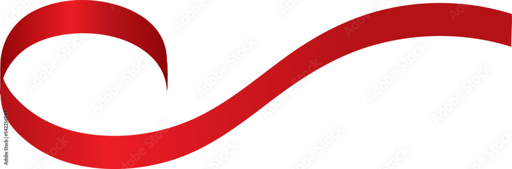 Naklejka premium Red Ribbons Vector Set