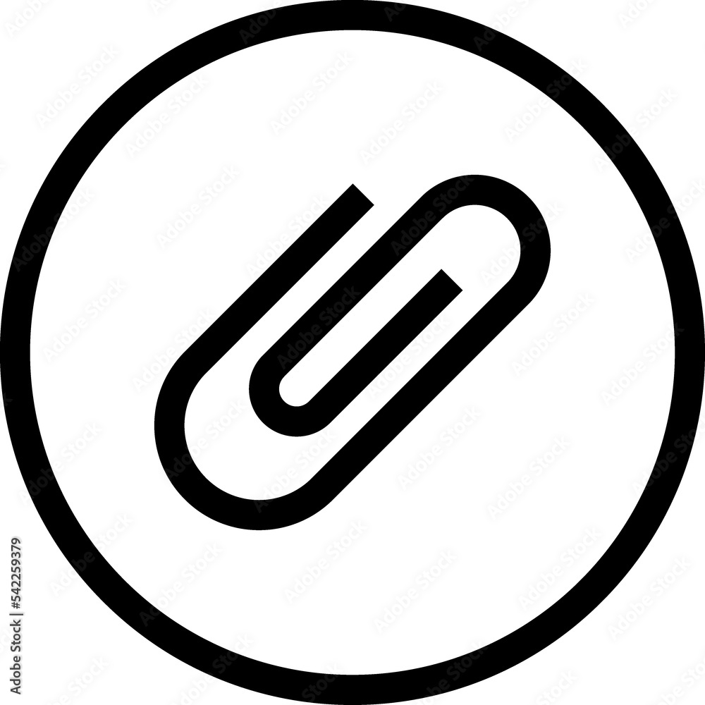 Paper clip icon. Binder Clip Paper clip icon. Binder Clip