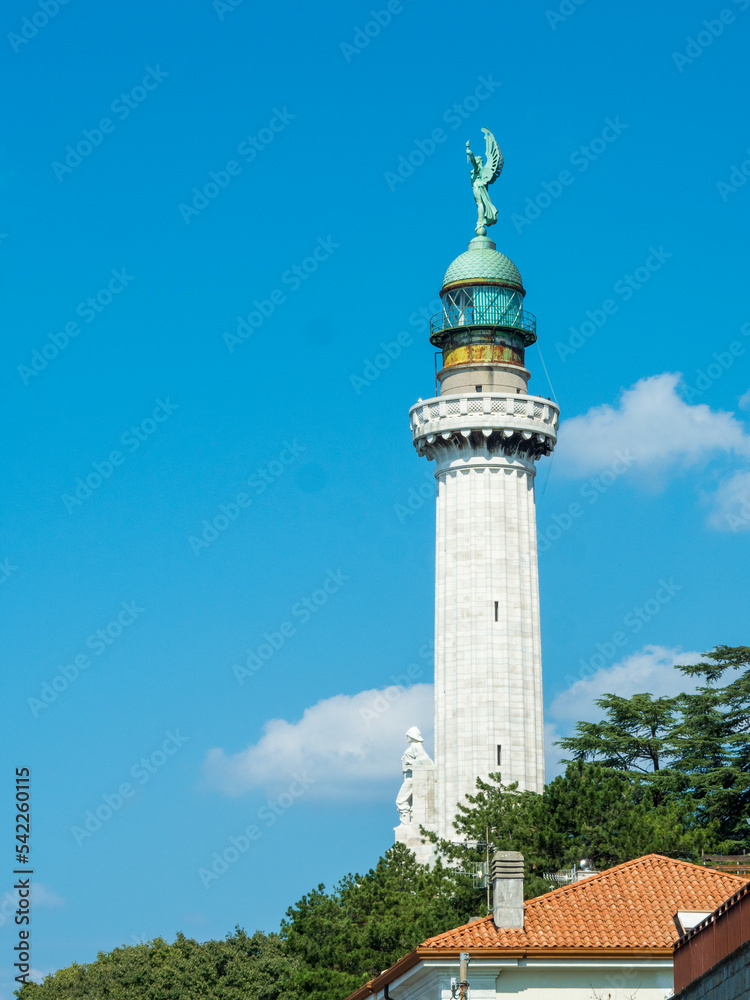 Victory Lighthouse (Faro della Vittoria) in Trieste, Italy