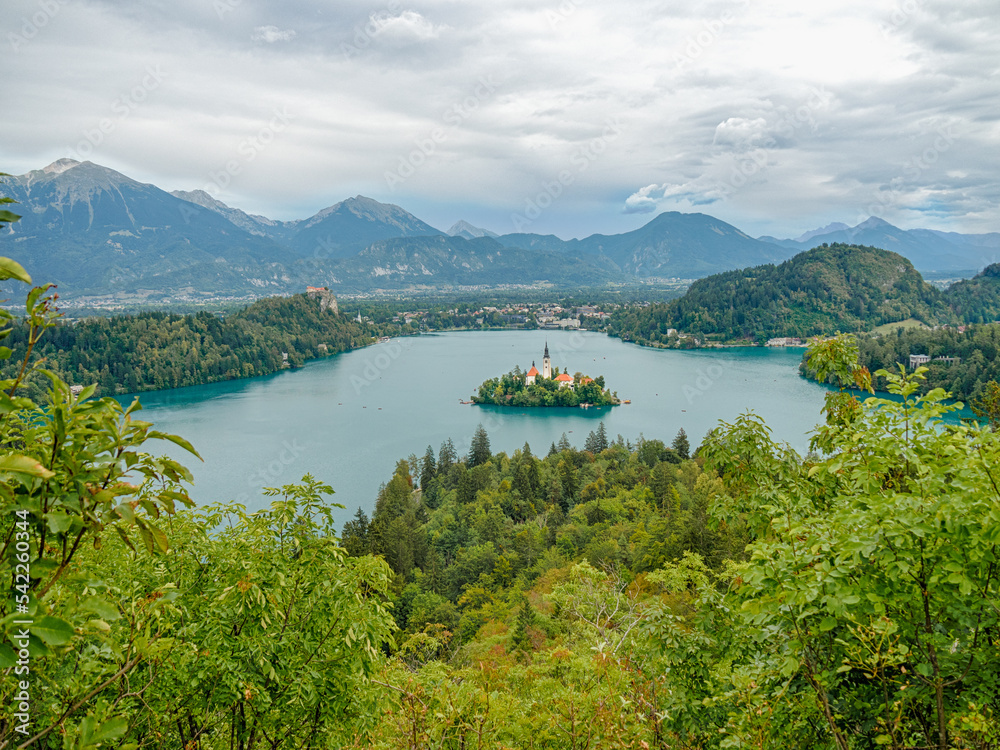 Beautiful Lake Bled (Blejsko jezero) in Slovenia, Europe